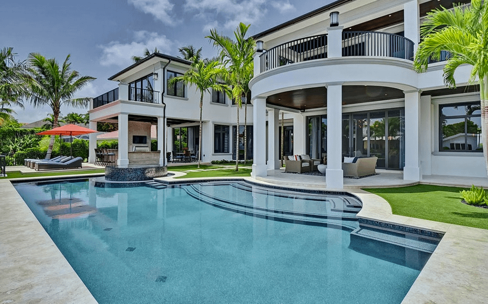 9 395 Million Newly Built Waterfront Mansion In Boca Raton FL Homes