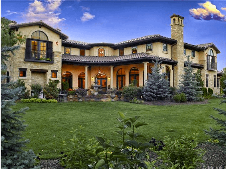 2.895 Million Mediterranean Mansion In Cherry Hills Village, CO