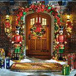 A Look At Some Front Doors Decorated For Christmas - Homes of the Rich