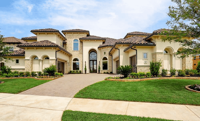 Newly Built Stone & Stucco Home In Sugar Land, Texas - Homes of the Rich