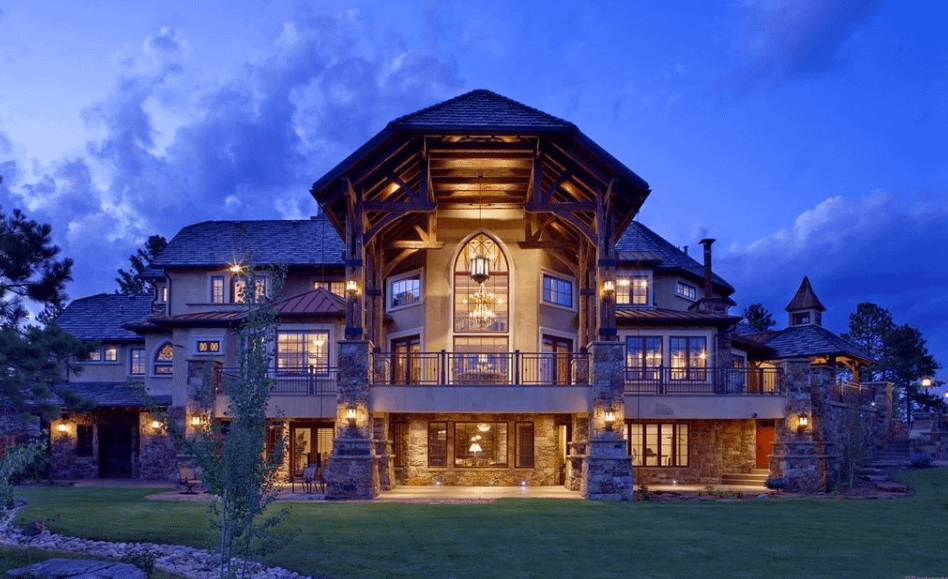 10,000 Square Foot Stone & Stucco Mansion In Larkspur, CO - Homes of ...