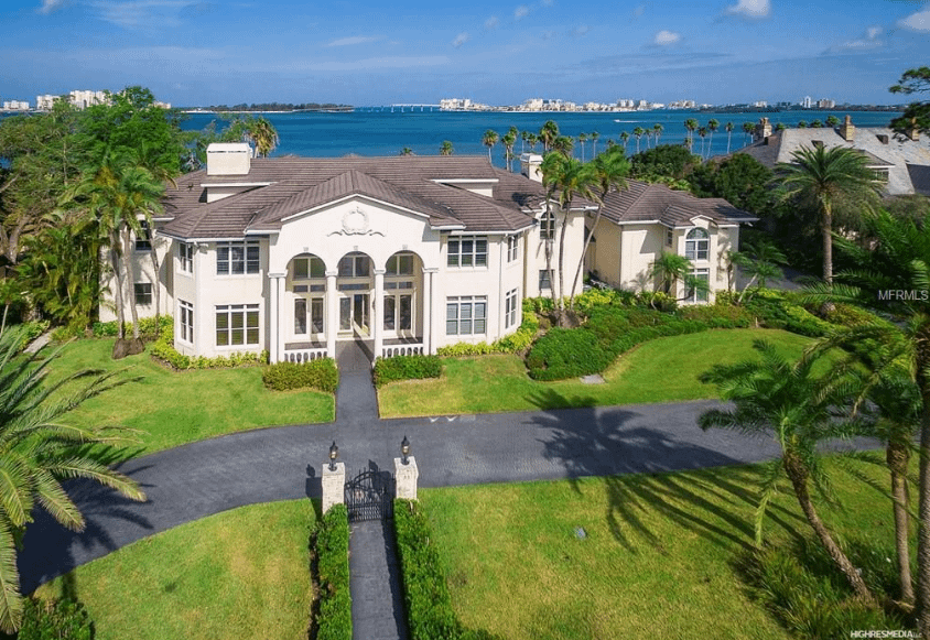 Waterfront Brick Mansion In Belleair, Florida Homes of the Rich