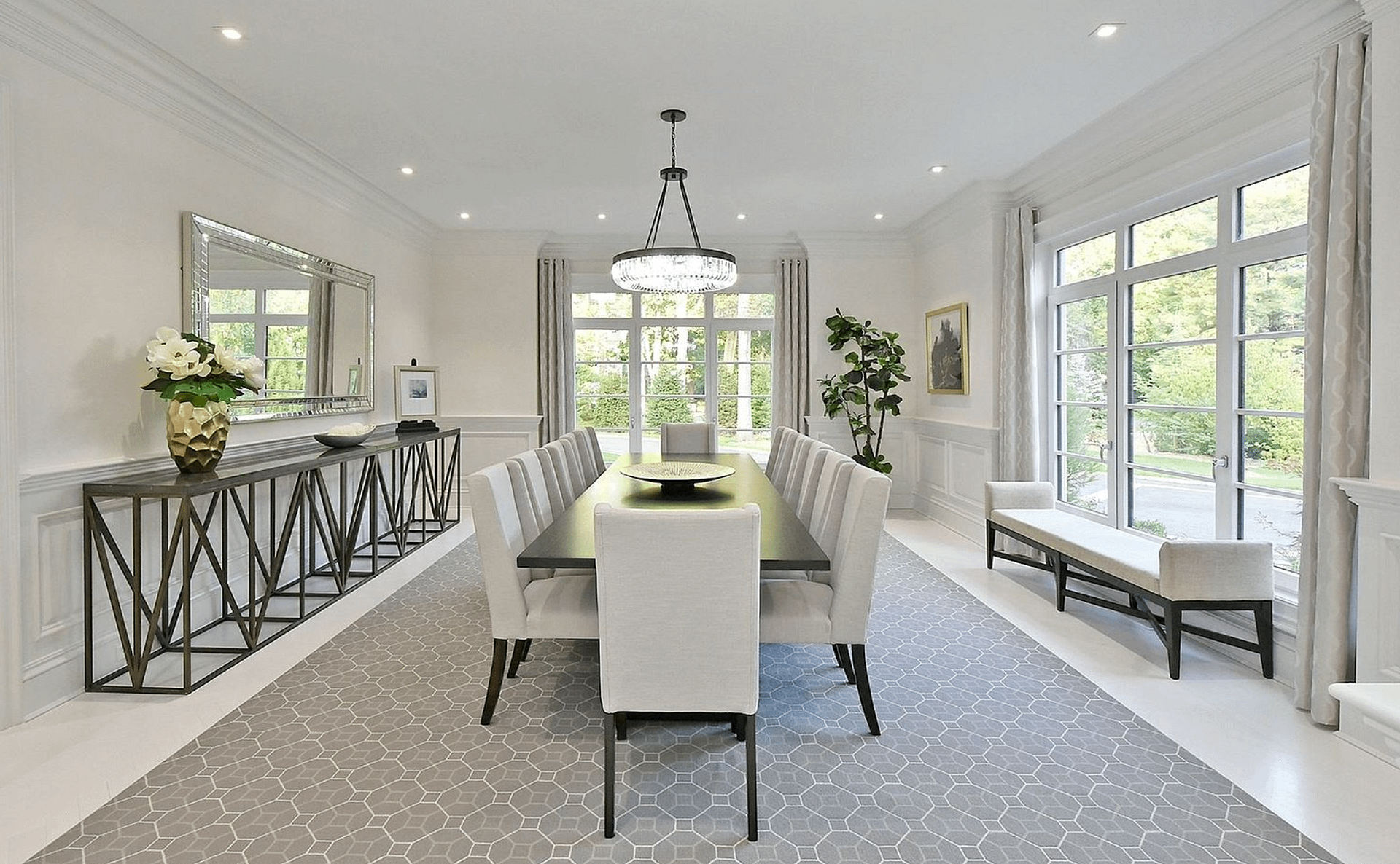 5 Million Brick & Stone New Build In Old Westbury, New York (PHOTOS