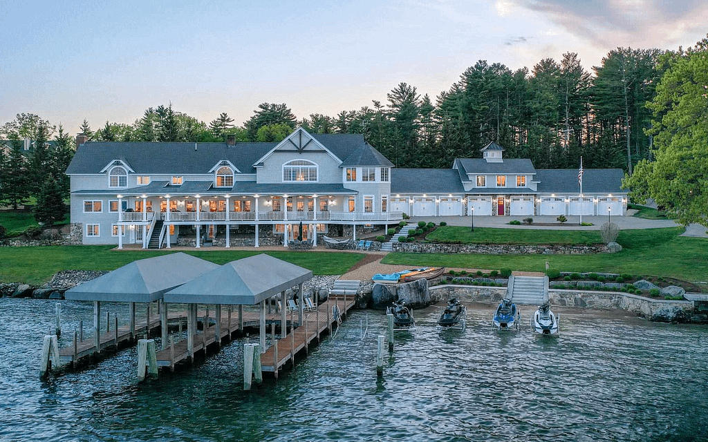 Lakefront Home In Laconia, New Hampshire With 8Car Garage Homes of