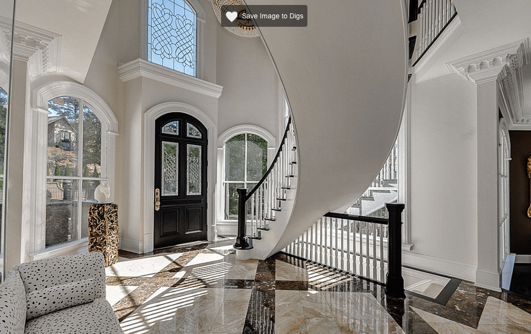 Waterfront Home In Atlanta, GA With Suspended Entrance Homes of the Rich