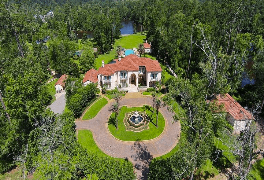 18 Acre Mediterranean Riverfront Estate In Covington, Louisiana Homes