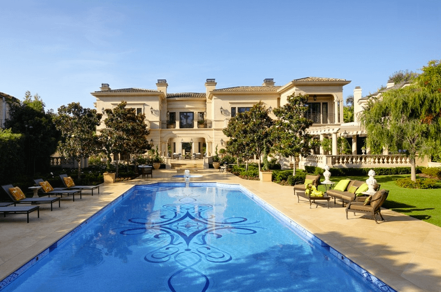 Spectacular Limestone Mansion In Los Angeles, CA - Homes of the Rich