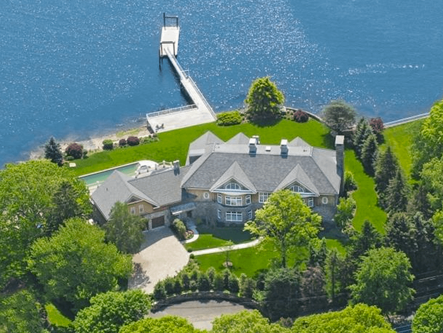 $10.5 Million Stone & Cedar Waterfront Mansion In Westport, CT - Homes ...