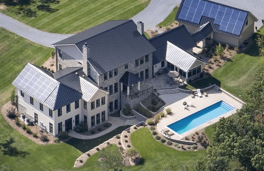 3.9 Million Newly Built Contemporary Farmhouse Style Mansion In Penn