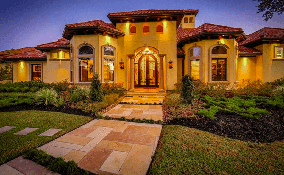 10,000 Square Foot Newly Built Lakefront Mediterranean Mansion In ...