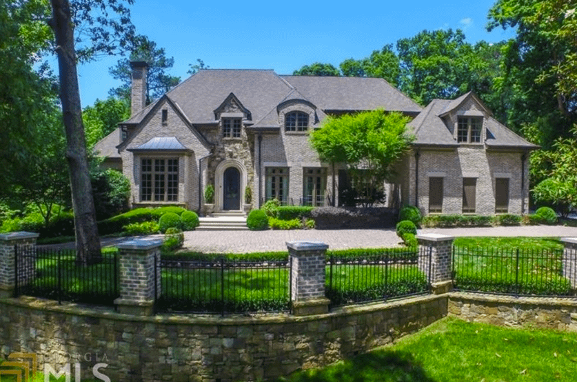 11,000 Square Foot Brick & Stone Mansion In Atlanta, GA - Homes of the Rich