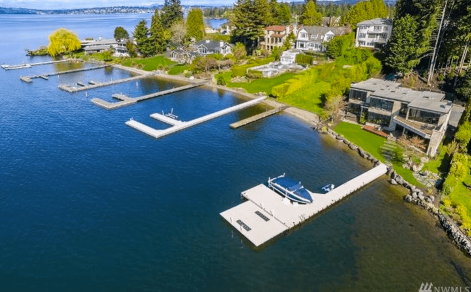 8.9 Million Newly Built Contemporary Lakefront Home In Medina, WA