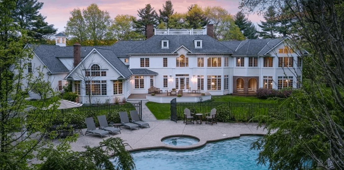 5.3 Million Colonial Mansion In Dover, MA Homes of the Rich