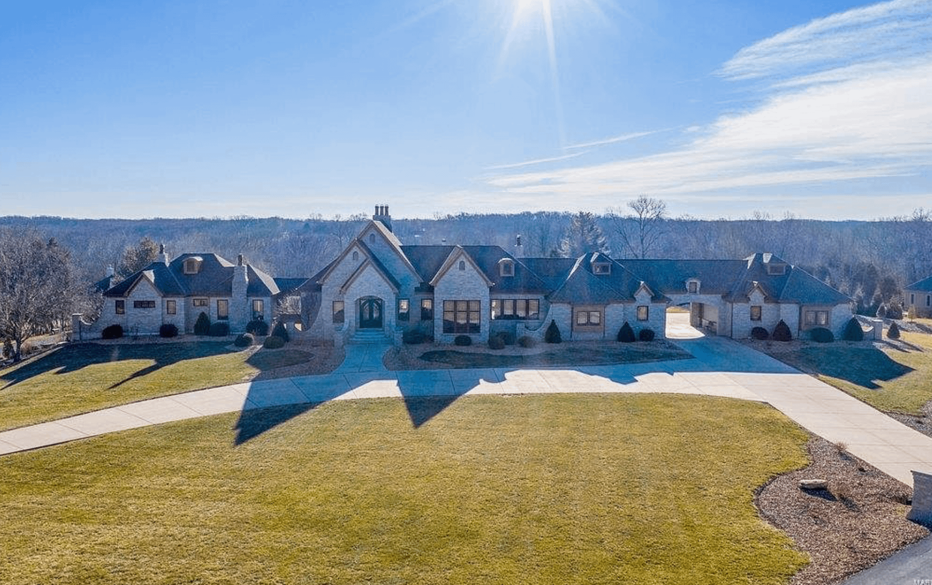 11,000 Square Foot Stone & Wood Home In Defiance, Missouri Homes of