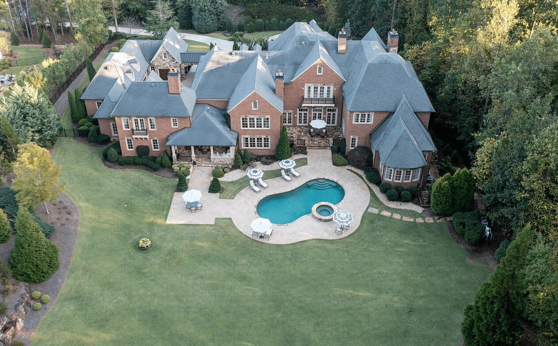 18,000 Square Foot Brick & Stone Home In Roswell, Georgia (PHOTOS ...