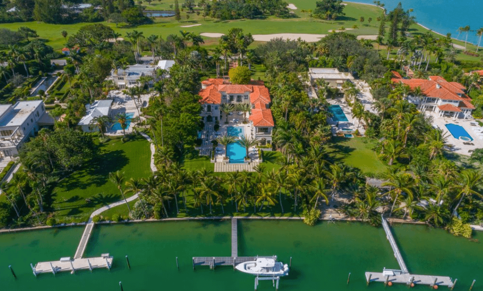 23.995 Million Waterfront Mansion In Indian Creek Village, Florida