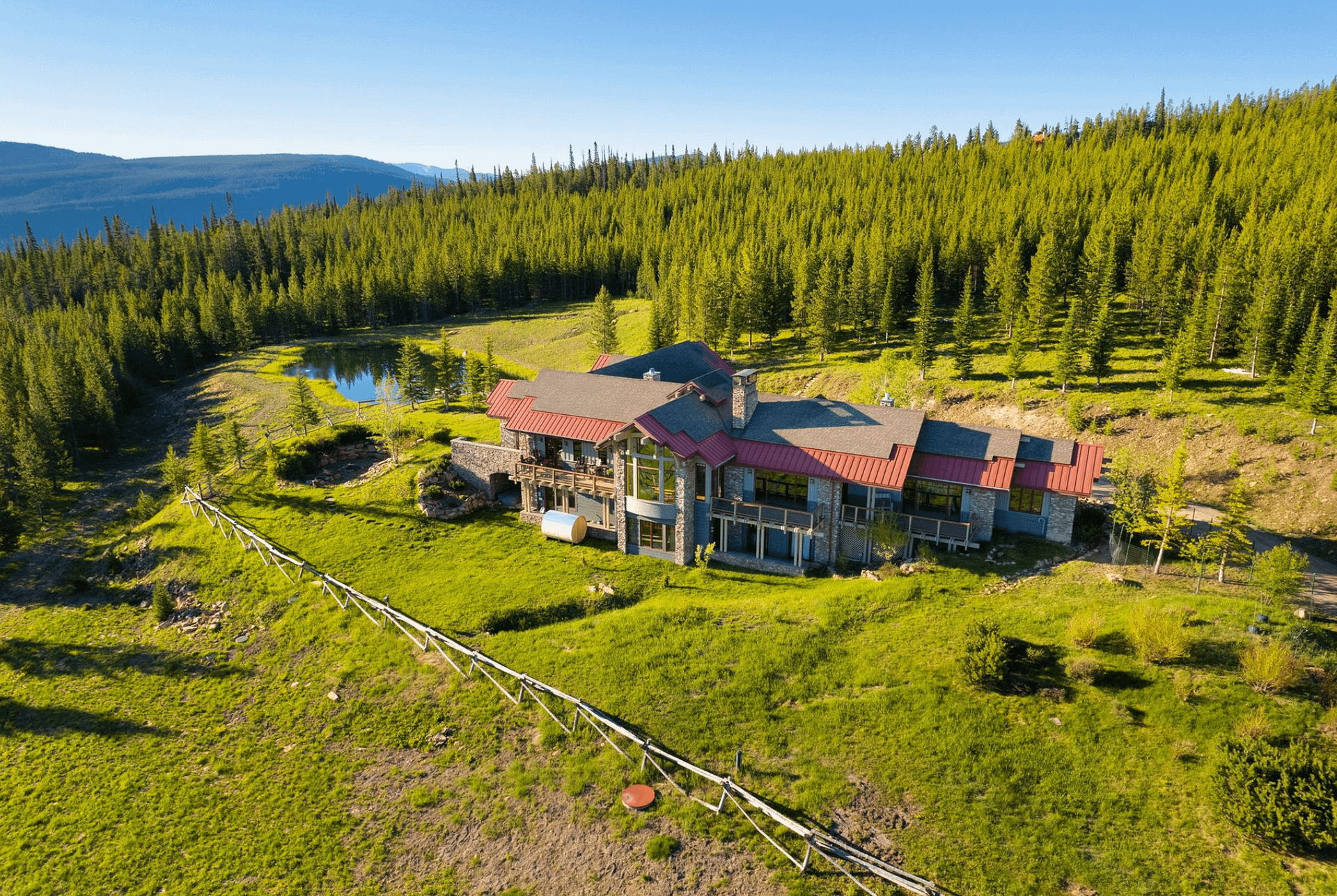 Montana Home On 20 Acres With Trout Pond (PHOTOS)