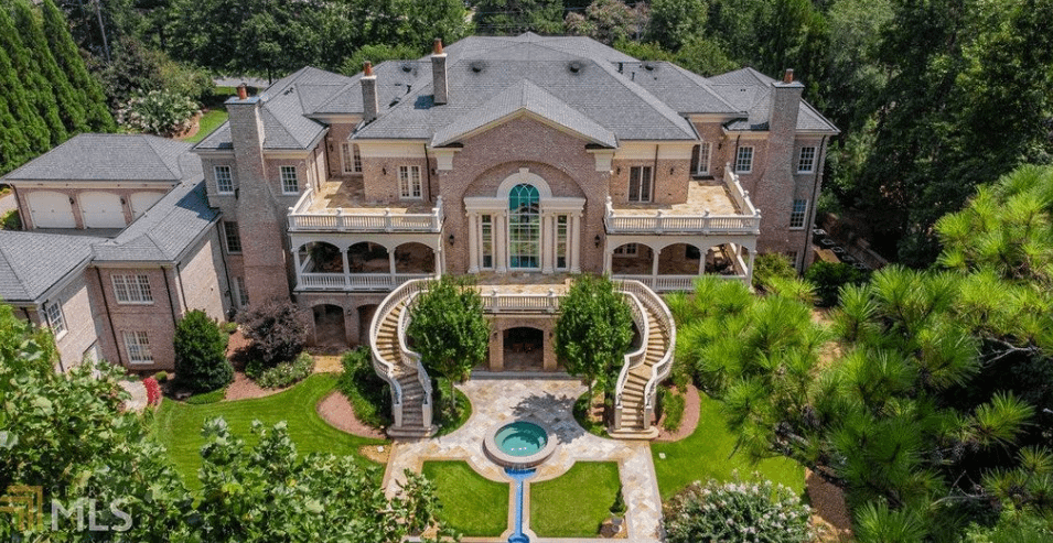 Gated Brick Mansion In Roswell, Georgia - Homes of the Rich