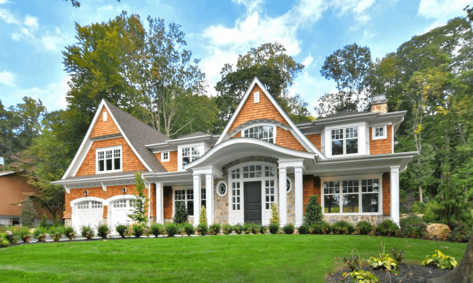Newly Built Shingle & Stone Home In Roslyn, New York Homes of the Rich