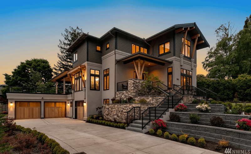 $3.9 Million Contemporary Style New Build In Bellevue, Washington