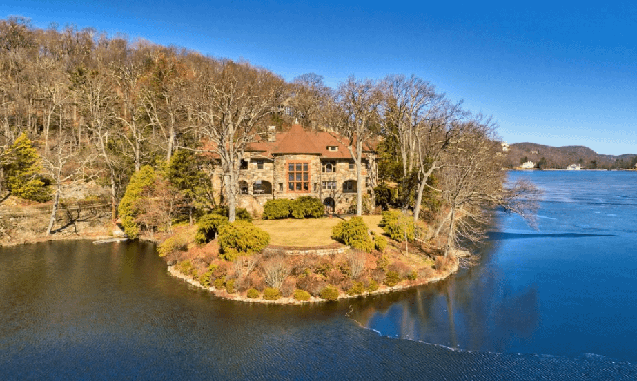 Historic Waterfront Stone Mansion In Tuxedo Park, New York Homes of