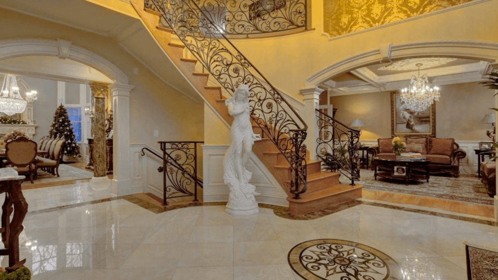 11,000 Square Foot Stone & Stucco Mansion In Freehold, NJ - Homes of ...