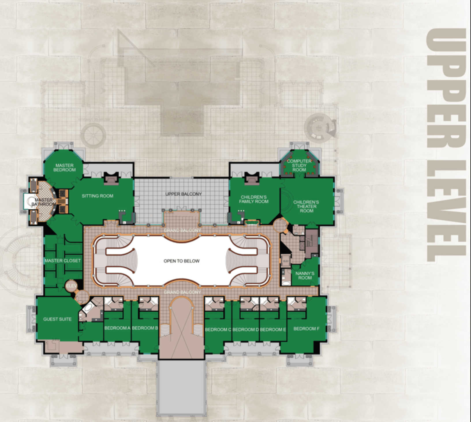 Floor Plans To David & Jackie Siegel's 90,000 Square Foot \