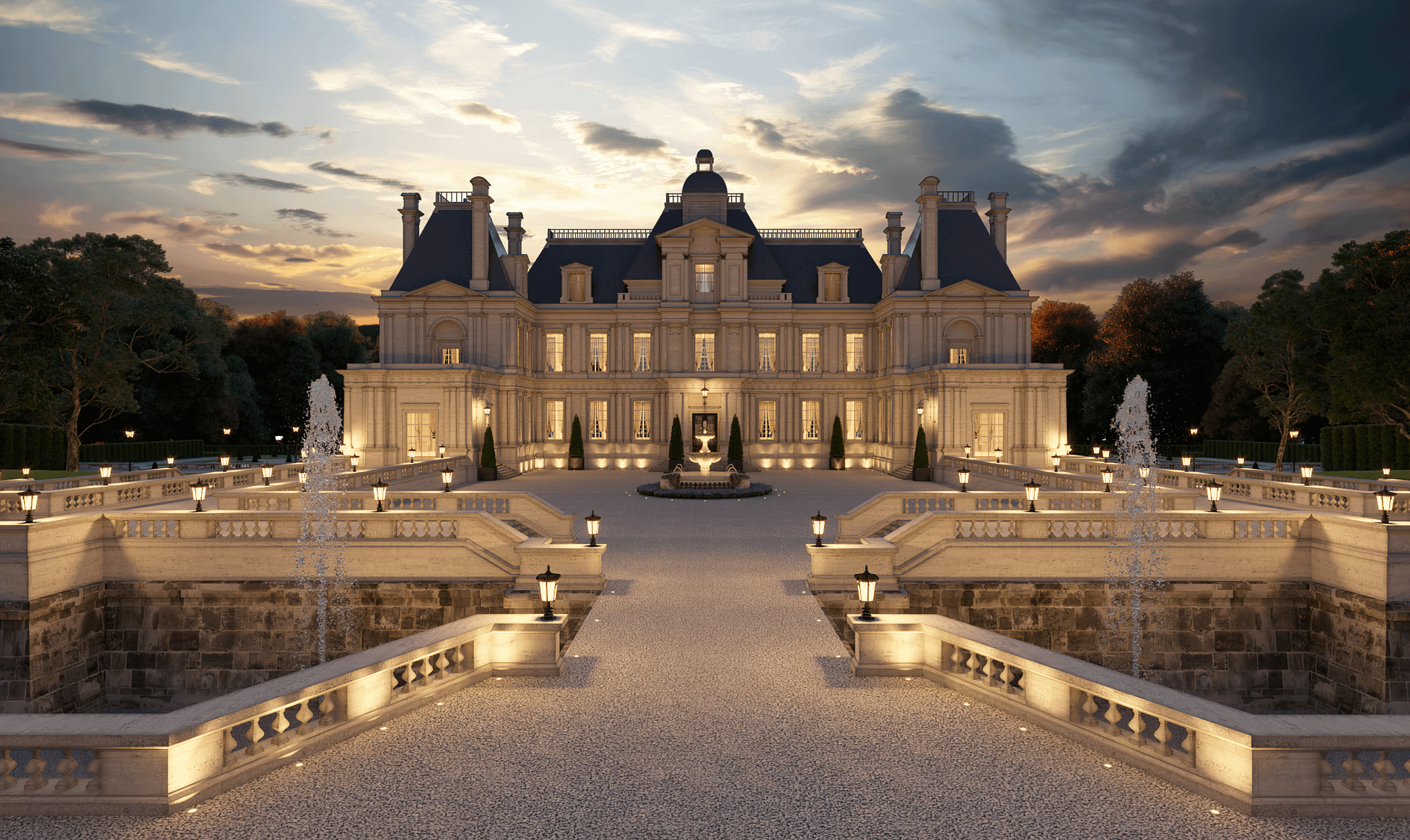 40,000 Square Foot French Chateau In England (PHOTOS)