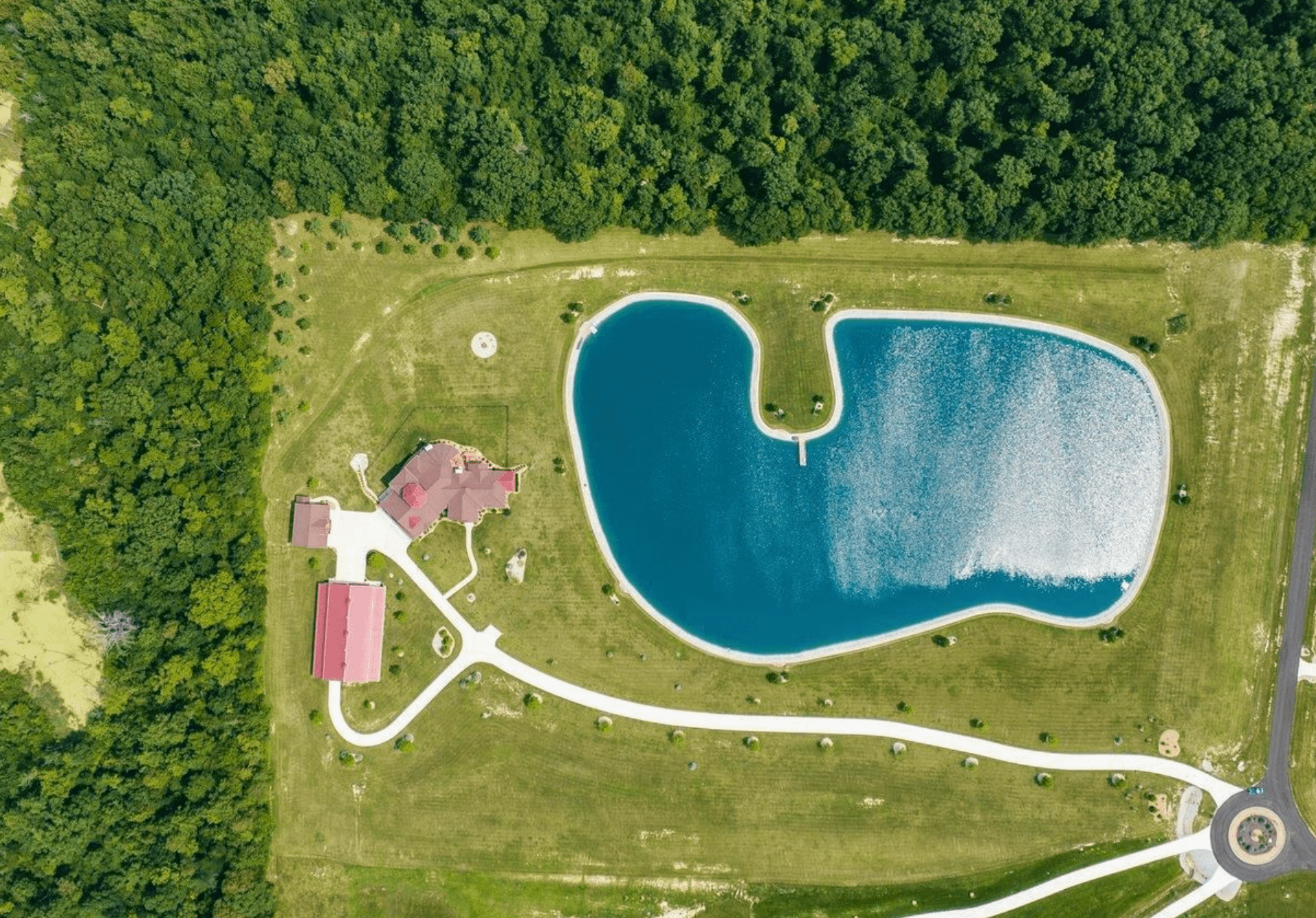 41 Acre Indiana Estate With Stocked Pond (PHOTOS)