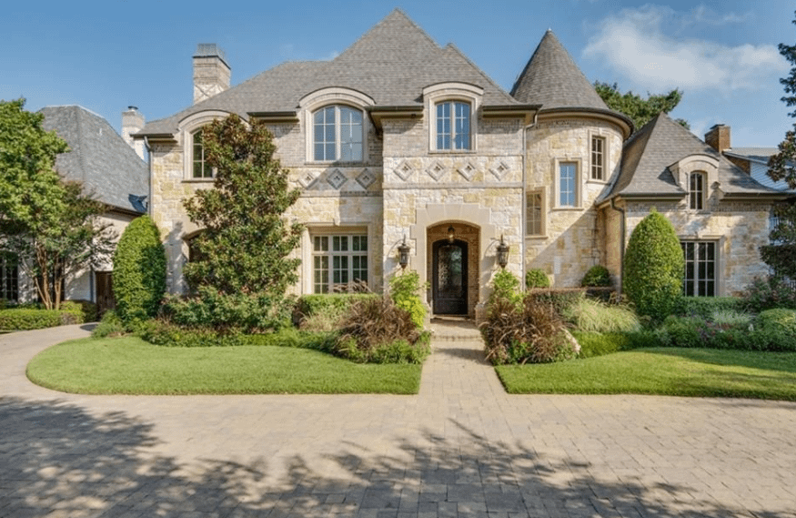 French Style Stone Home In Dallas, Texas - Homes of the Rich