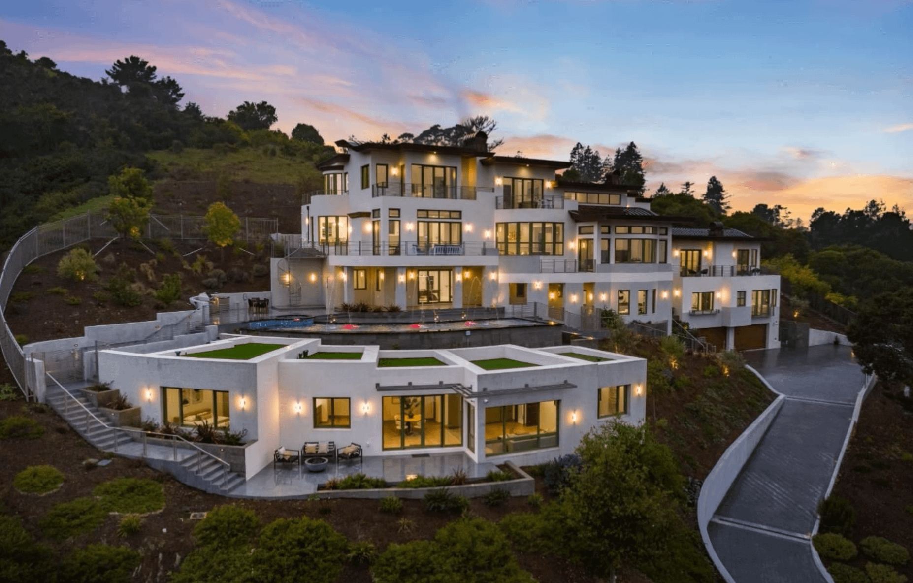 Million Modern Hilltop New Build In Hillsborough, California
