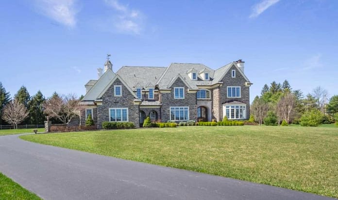 $2.8 Million Stone Home In Newtown Square, PA - Homes of the Rich