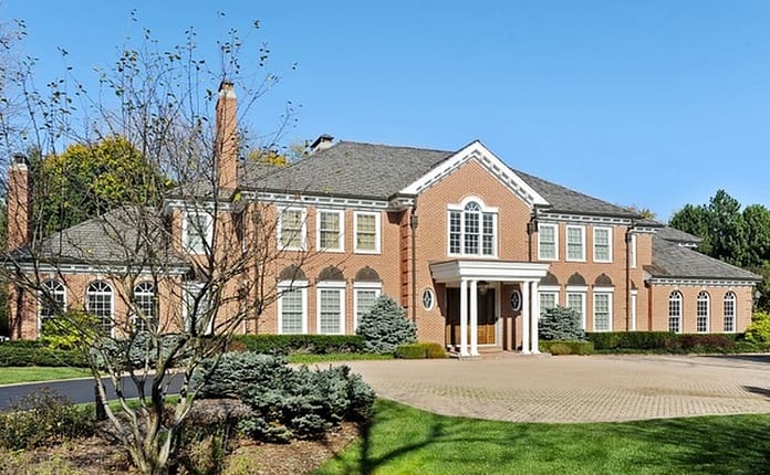 $4.395 Million Brick Mansion In Lake Forest, IL - Homes of the Rich