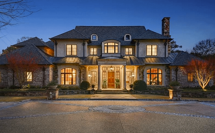 10,000 Square Foot Brick & Stone Mansion In Atlanta, GA - Homes of the Rich