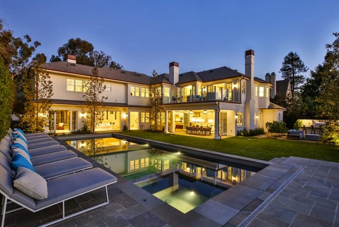 $14.995 Million Newly Built Traditional Mansion In Pacific Palisades 