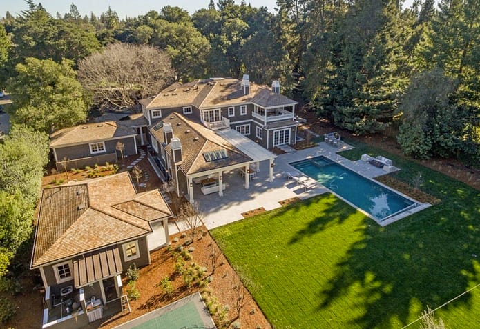 $17.8 Million Newly Built Craftsman Shingle Mansion In Atherton, CA ...