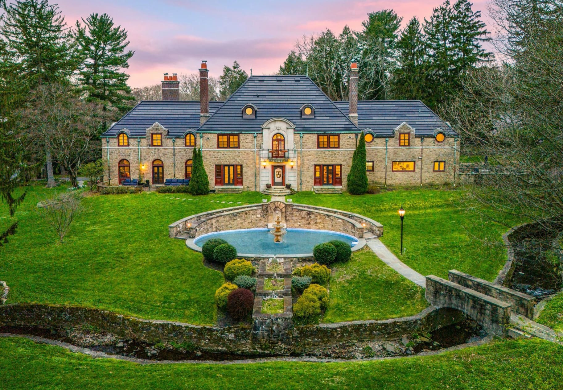 Historic Stone Home For Sale In Wynnewood, Pennsylvania