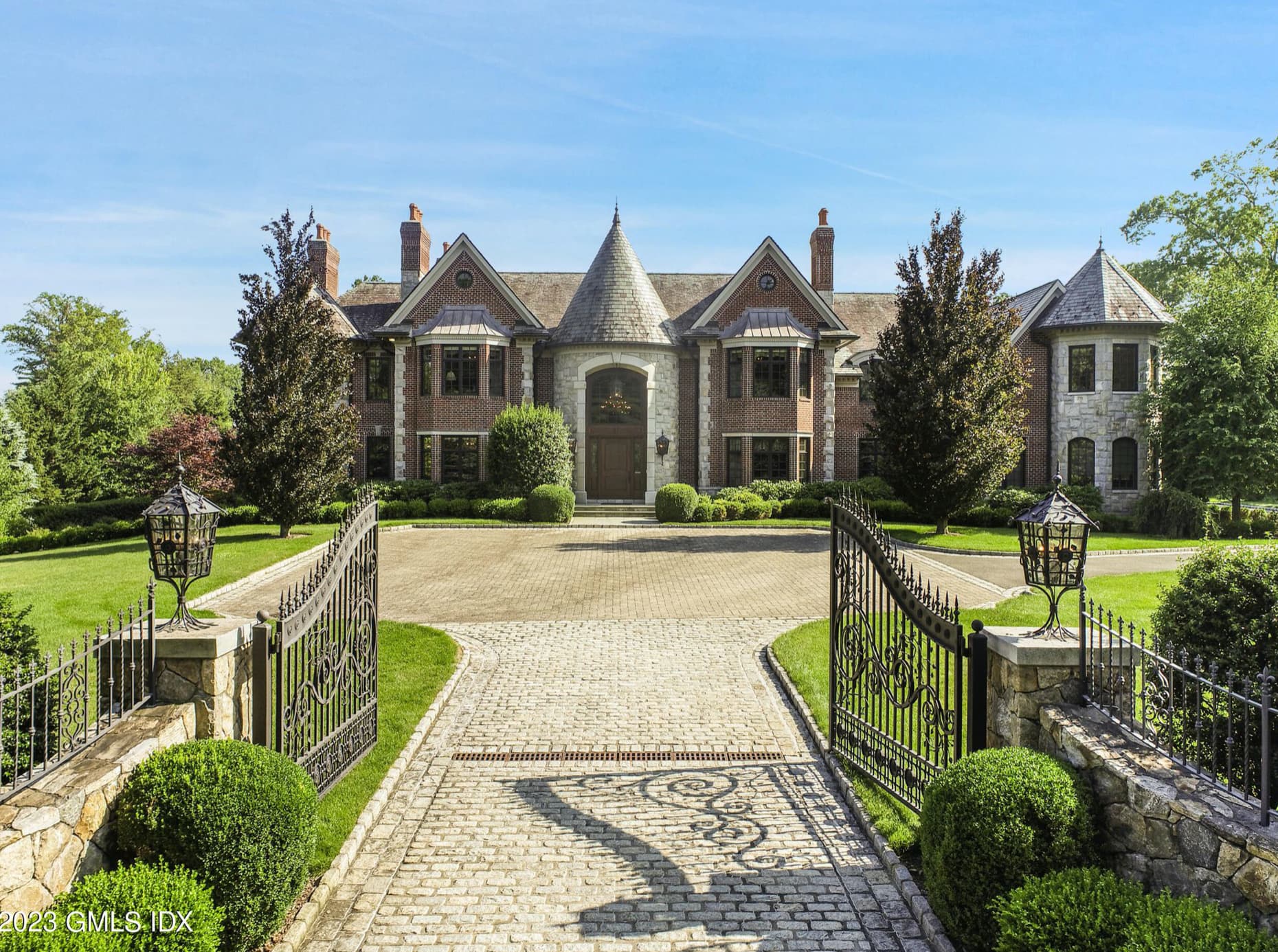 Brick & Stone Home On 3+ Acres In Greenwich, Connecticut