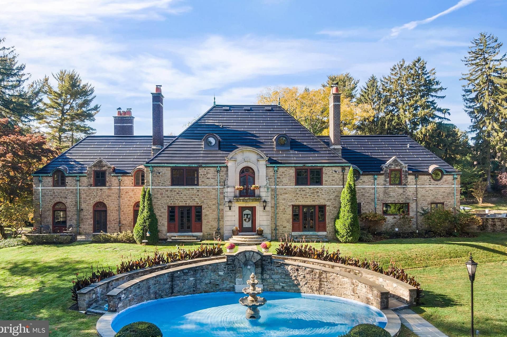 Historic Stone Home For Sale In Wynnewood, Pennsylvania