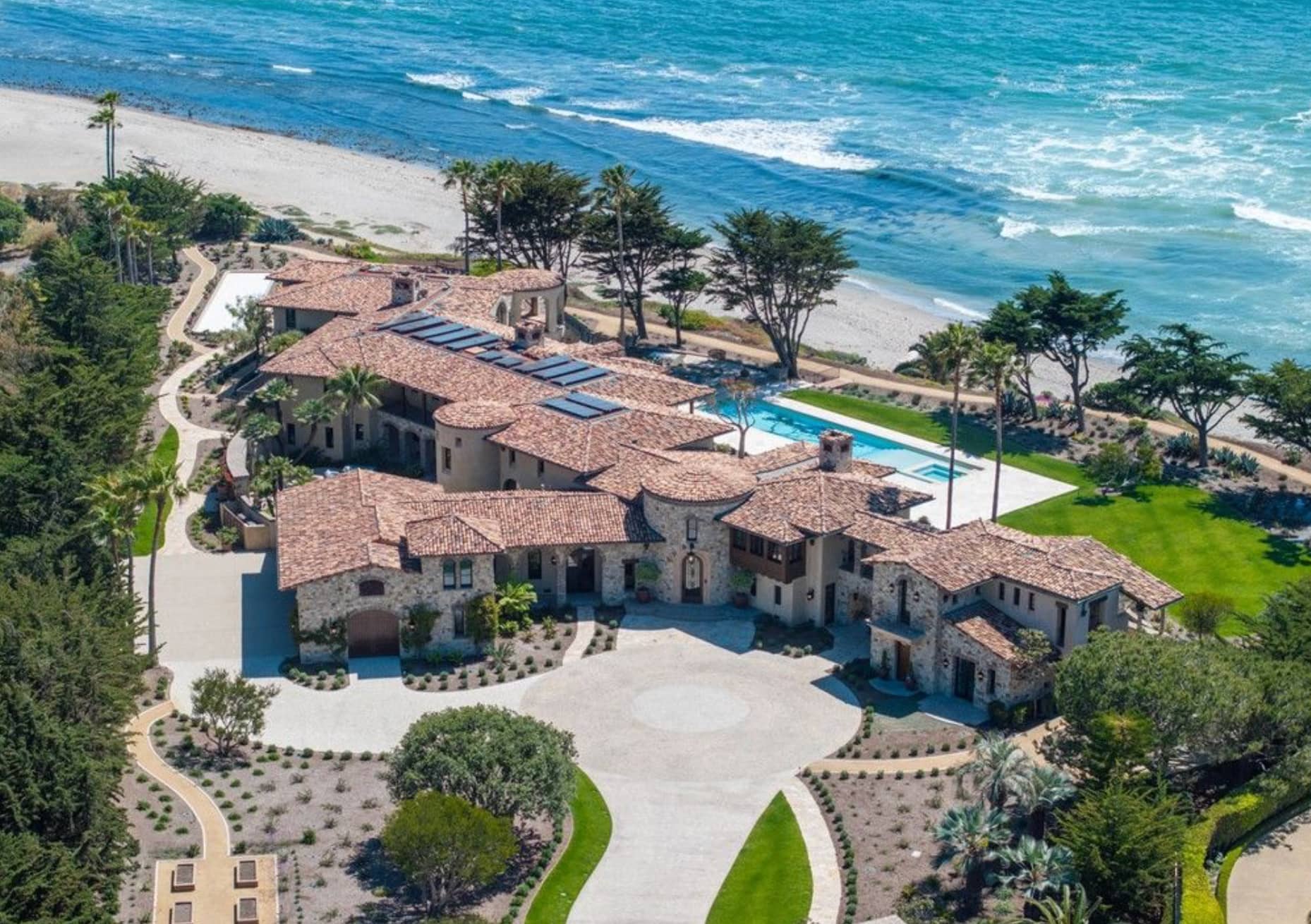 $55 Million Mediterranean Style Blufftop Home In California