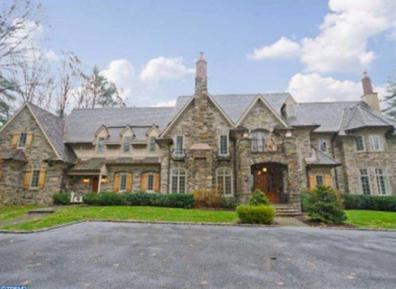 $4.9 Million Newly Listed Stone Mansion In Gladwyne, PA - Homes of the Rich