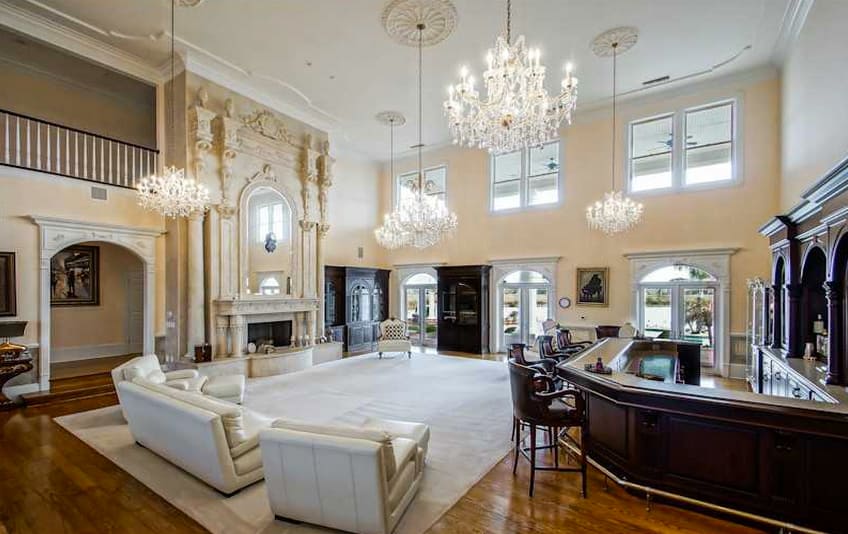 Inside Patrick Mahomes' $2million mansion in exclusive Kansas City suburb  complete with wine cellar and private pool