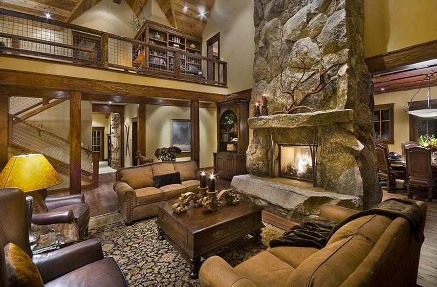 $3.9 Million Wood & Stone Home In Olympic Valley, CA - Homes of the Rich