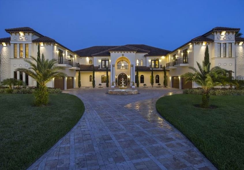 11,000 Square Foot Mediterranean Mansion In Winter Garden, FL Homes