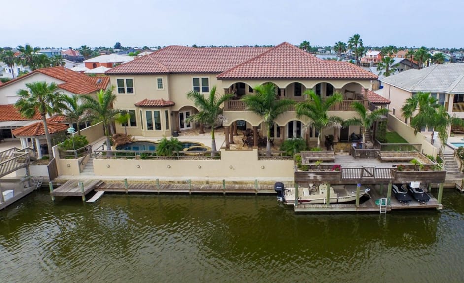 $3.5 Million Mediterranean Waterfront Home In Corpus Christi, Tx 