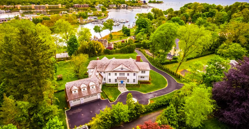 9.5 Million Newly Built Colonial Home In Greenwich, CT Homes of the Rich