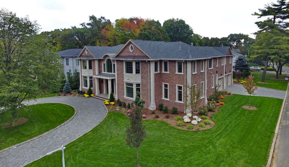 3.4 Million Newly Built Brick Colonial Mansion In Englewood Cliffs, NJ