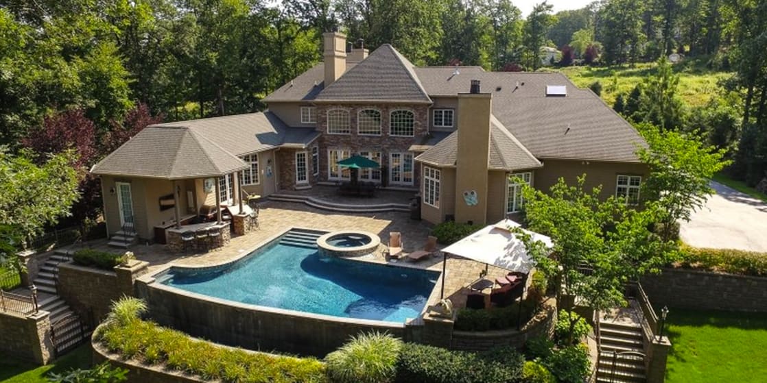 1.6 Million Lakefront Mansion In Sparta, NJ Homes of the Rich