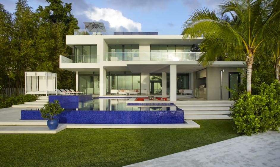 $35.9 Million Newly Built Contemporary Waterfront Mansion In Miami ...