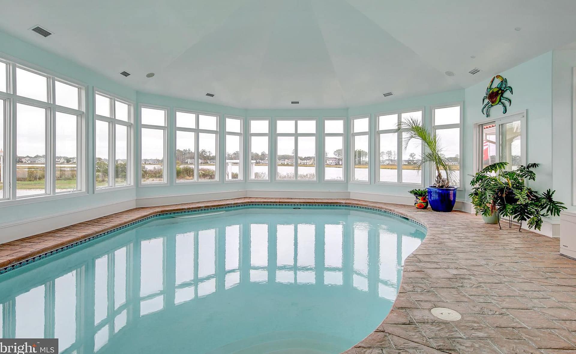 Waterfront Home In Frankford, Delaware With Indoor Pool (PHOTOS)